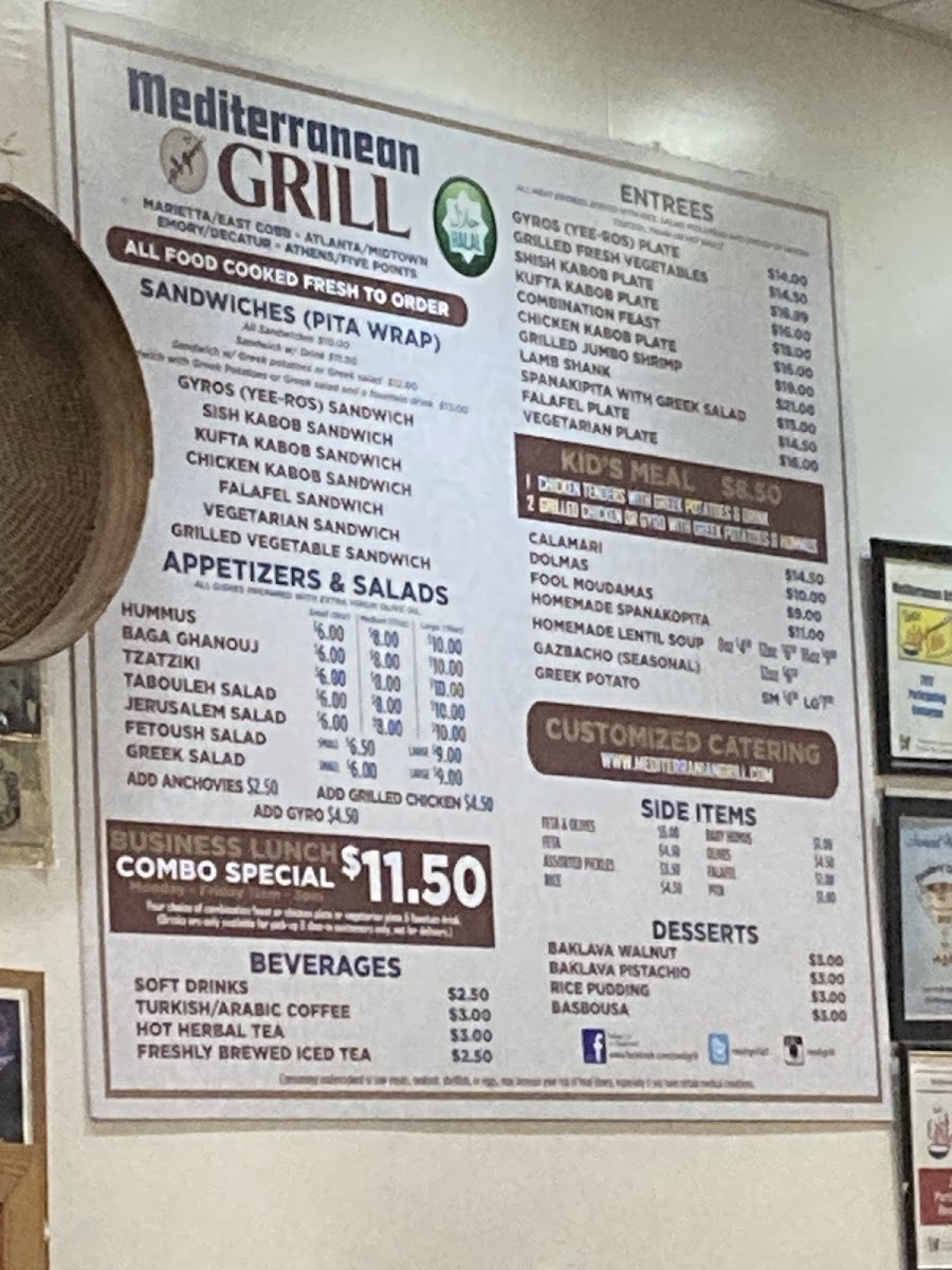 Menu Mediterranean Grill-1