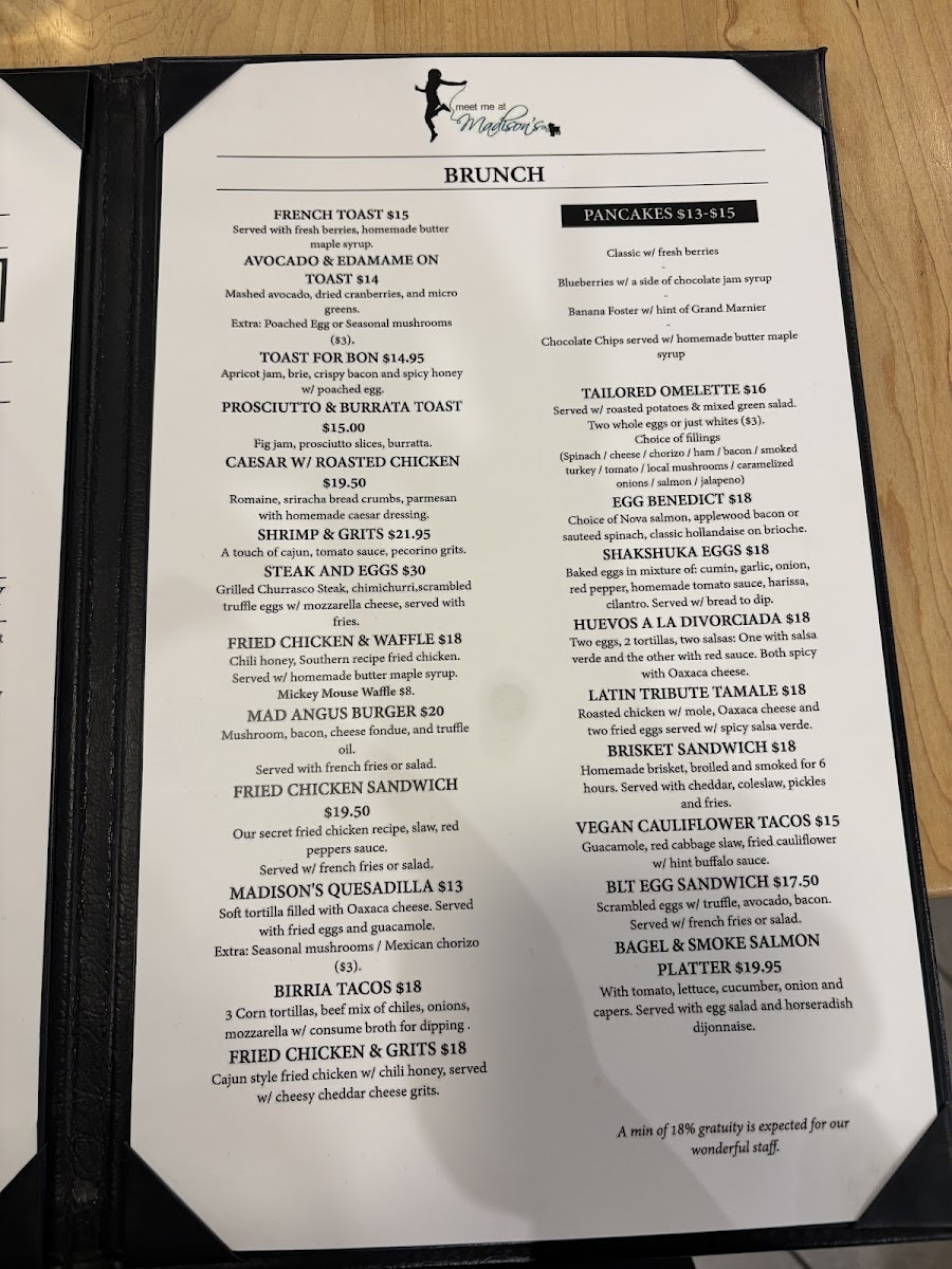 Menu Meet Me At Madison's-2