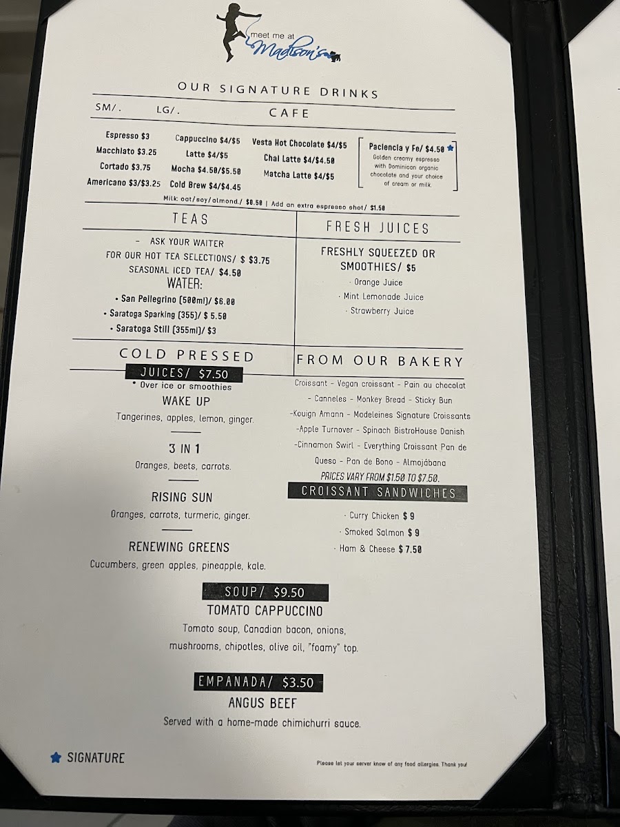 Menu Meet Me At Madison's-5
