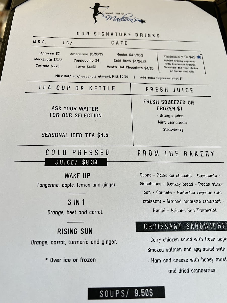Menu Meet Me At Madison's-6