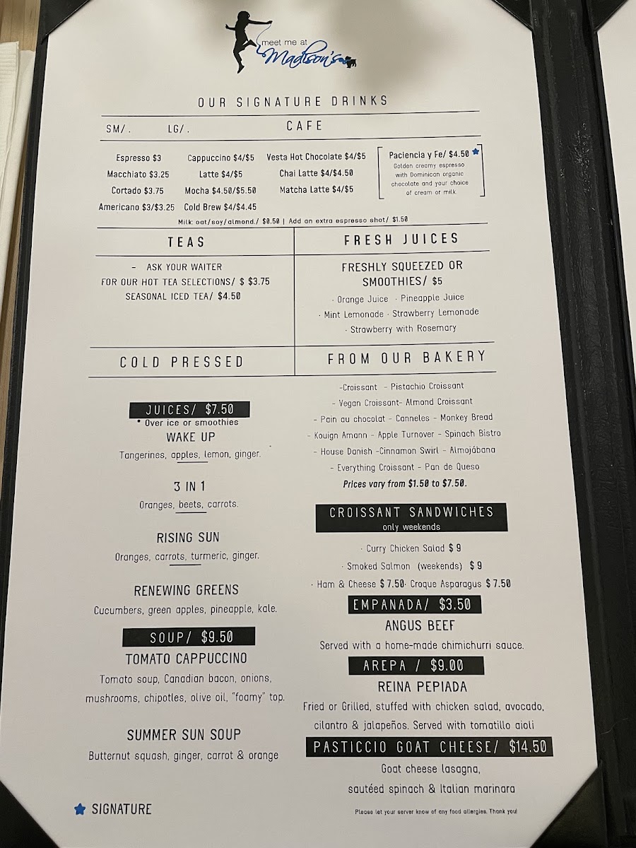 Menu Meet Me At Madison's-7