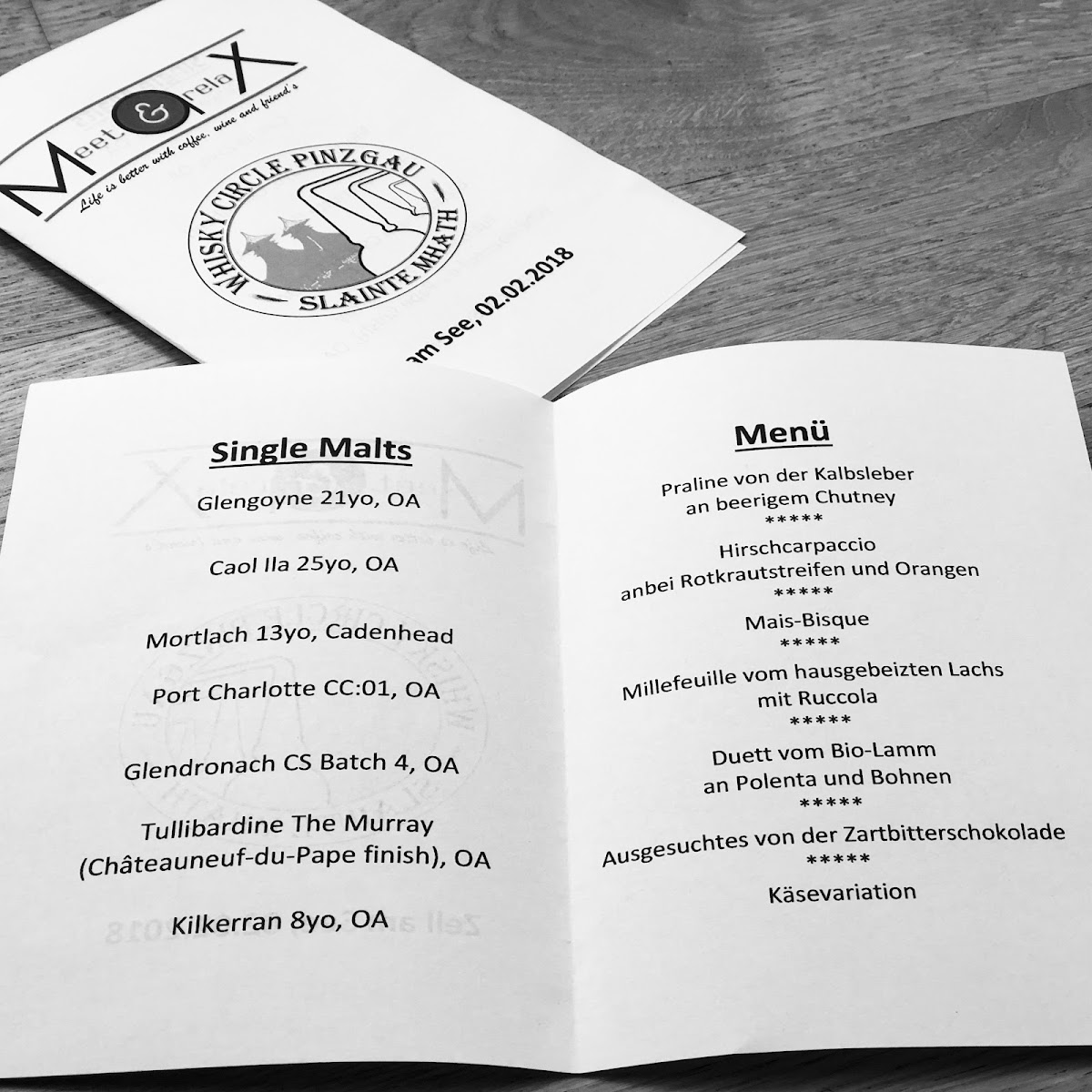 Menu Meet&relax M.a.x-7