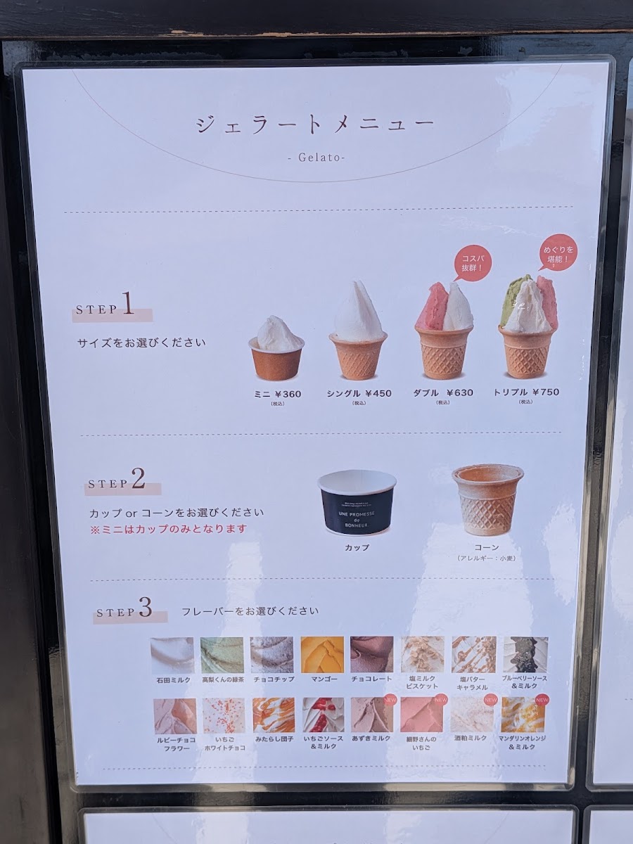 Menu Meguri Ishida Farm Gelato-1