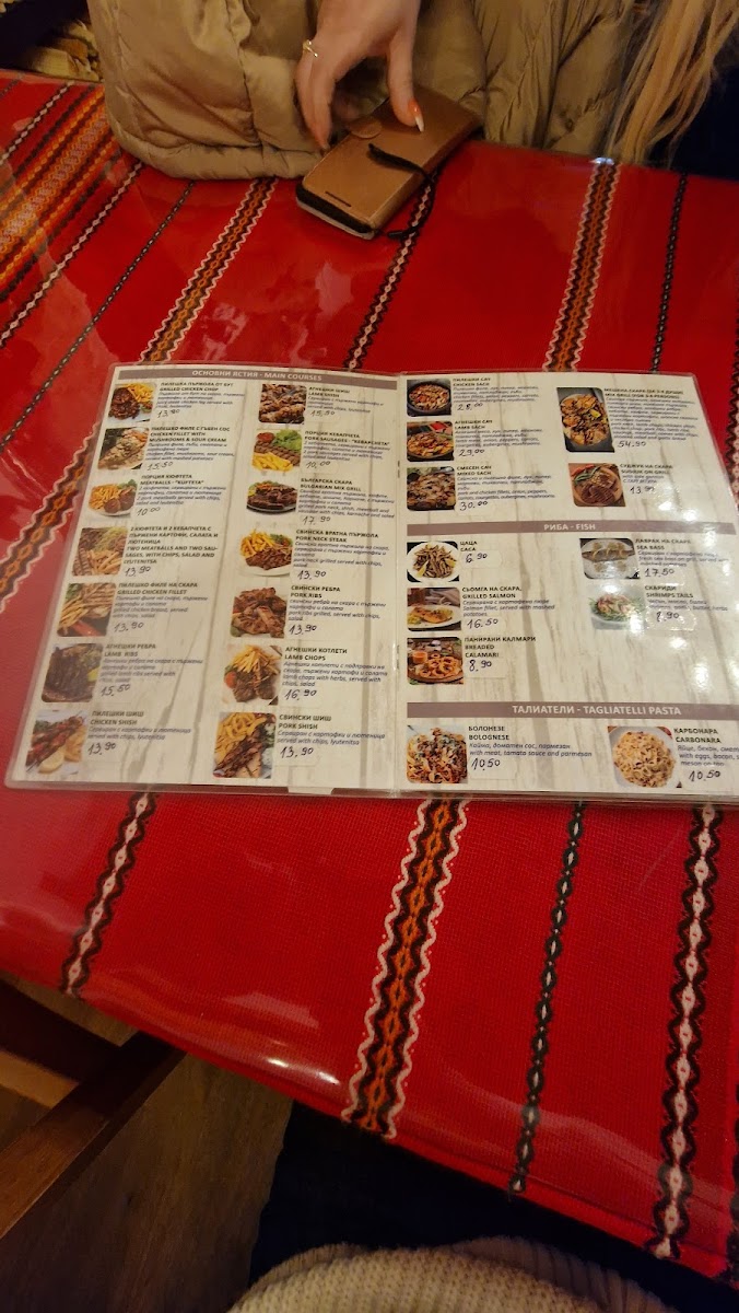 Menu Mehana Vitosha Bulgarian Restaurant Doncaster-10