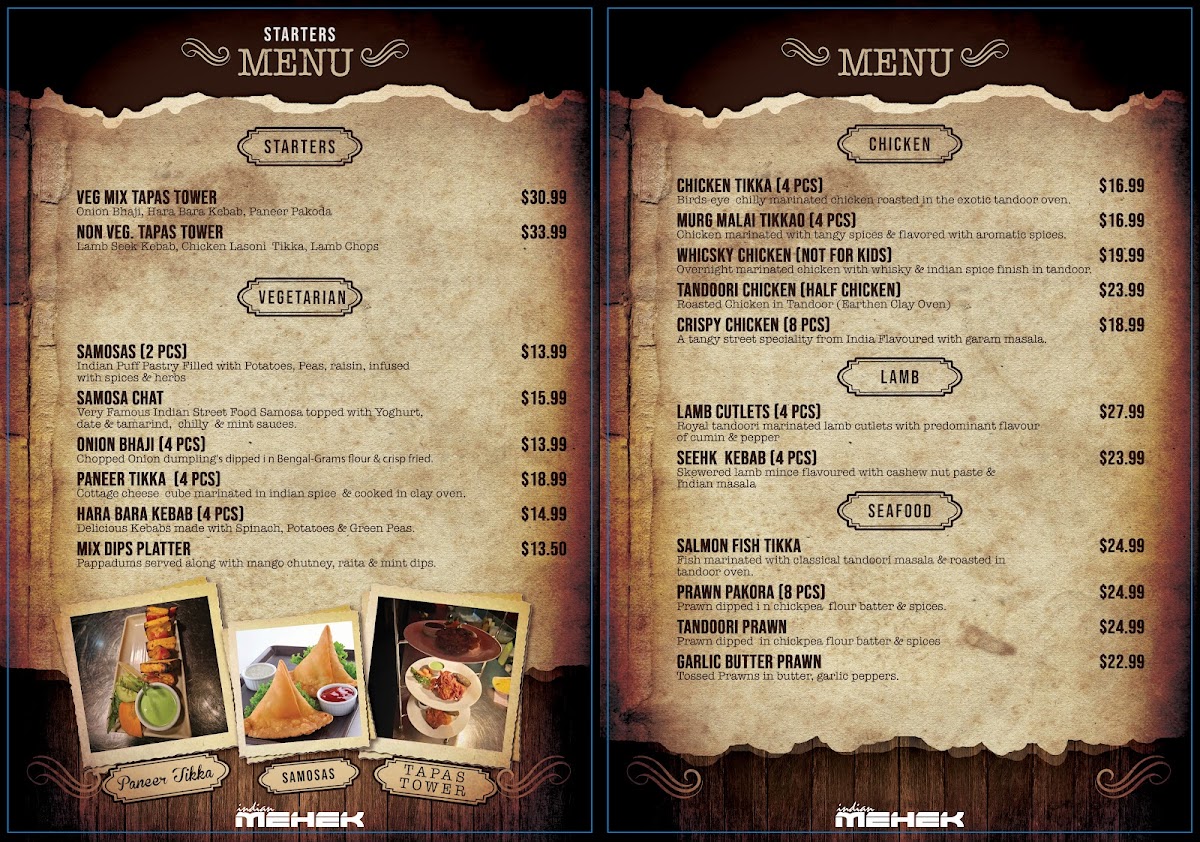 Menu Mehek Indian Restaurant & Bar-3
