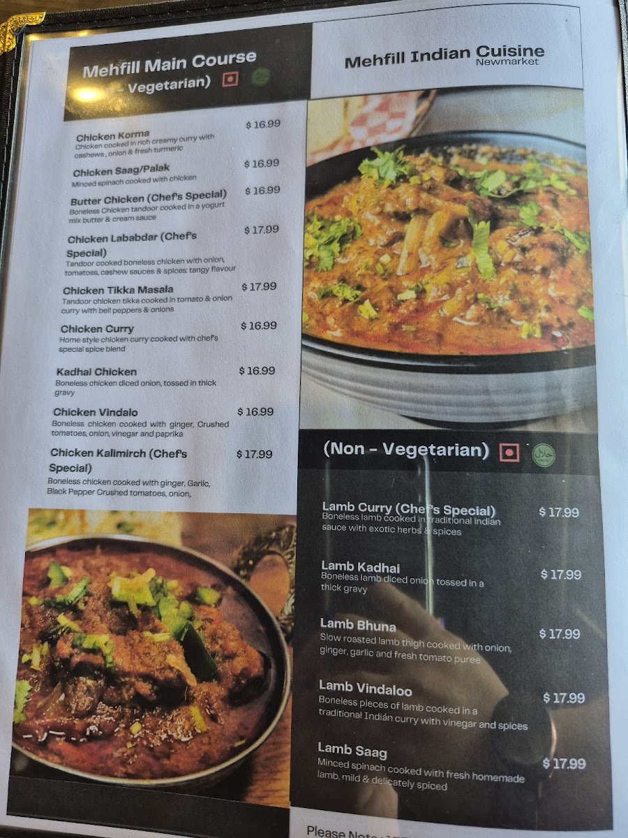 Menu Mehfill Indian Cuisine- (Newmarket)-6