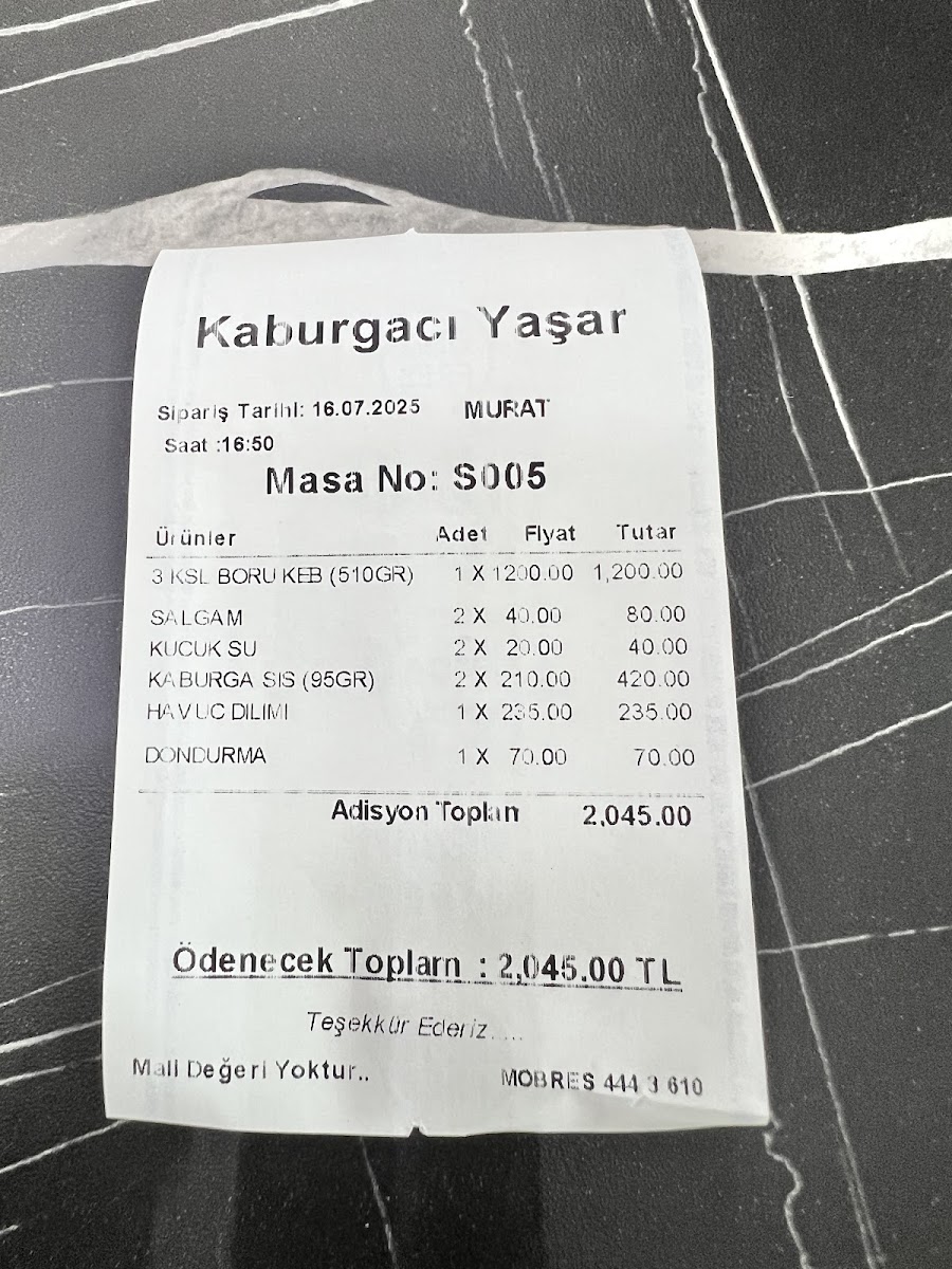 Menu Mehmet Canatan Balık Restoran-1
