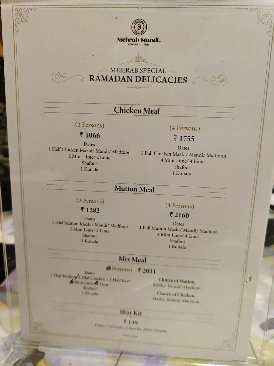 Menu Mehrab Mandi Yemeni Restaurant-9