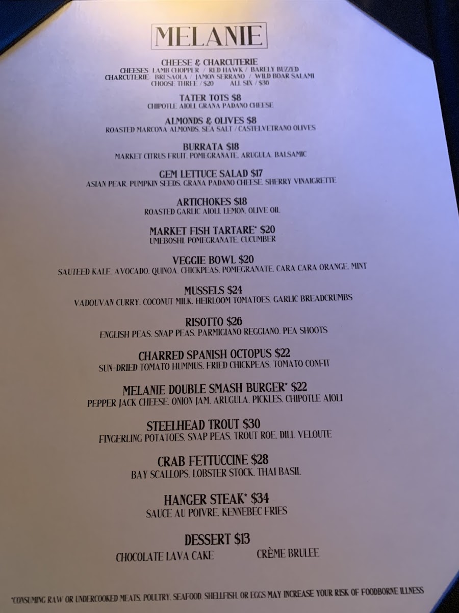Menu Melanie Restaurant-2