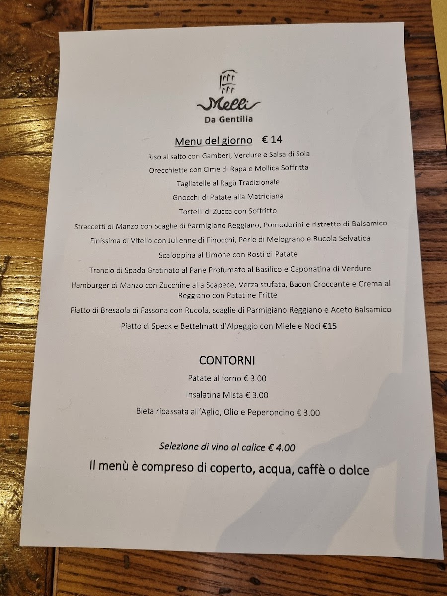 Menu Melli Da Gentilia-1
