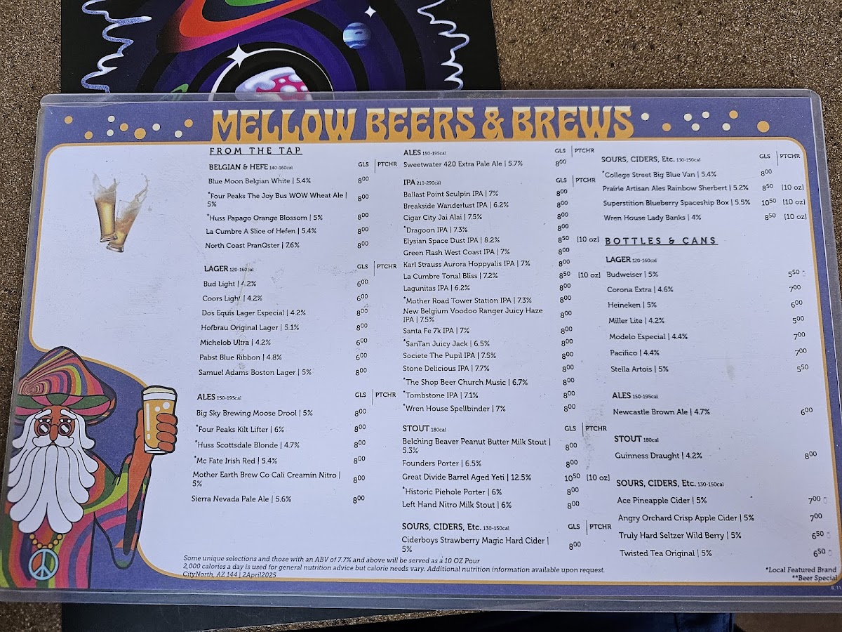 Menu Mellow Mushroom High Street (Formerly City North)-1