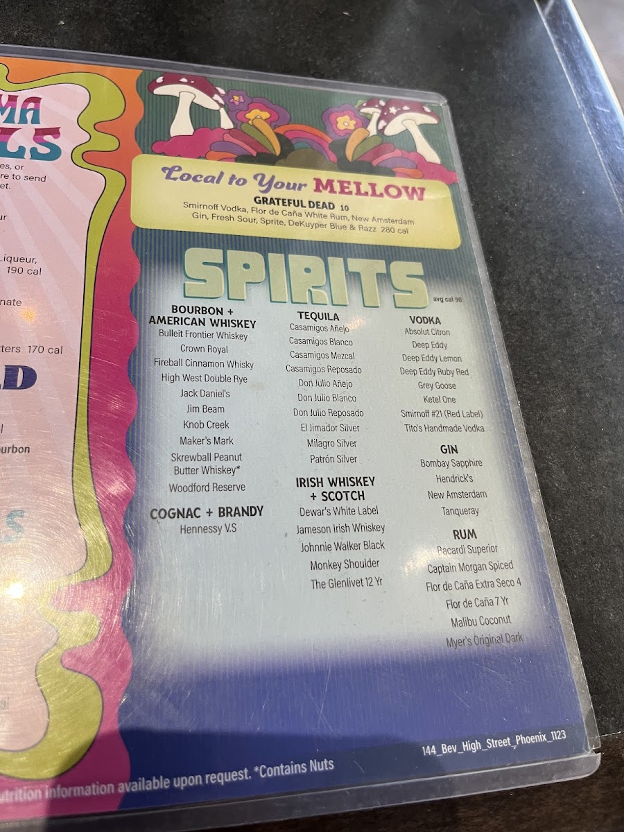 Menu Mellow Mushroom High Street (Formerly City North)-10