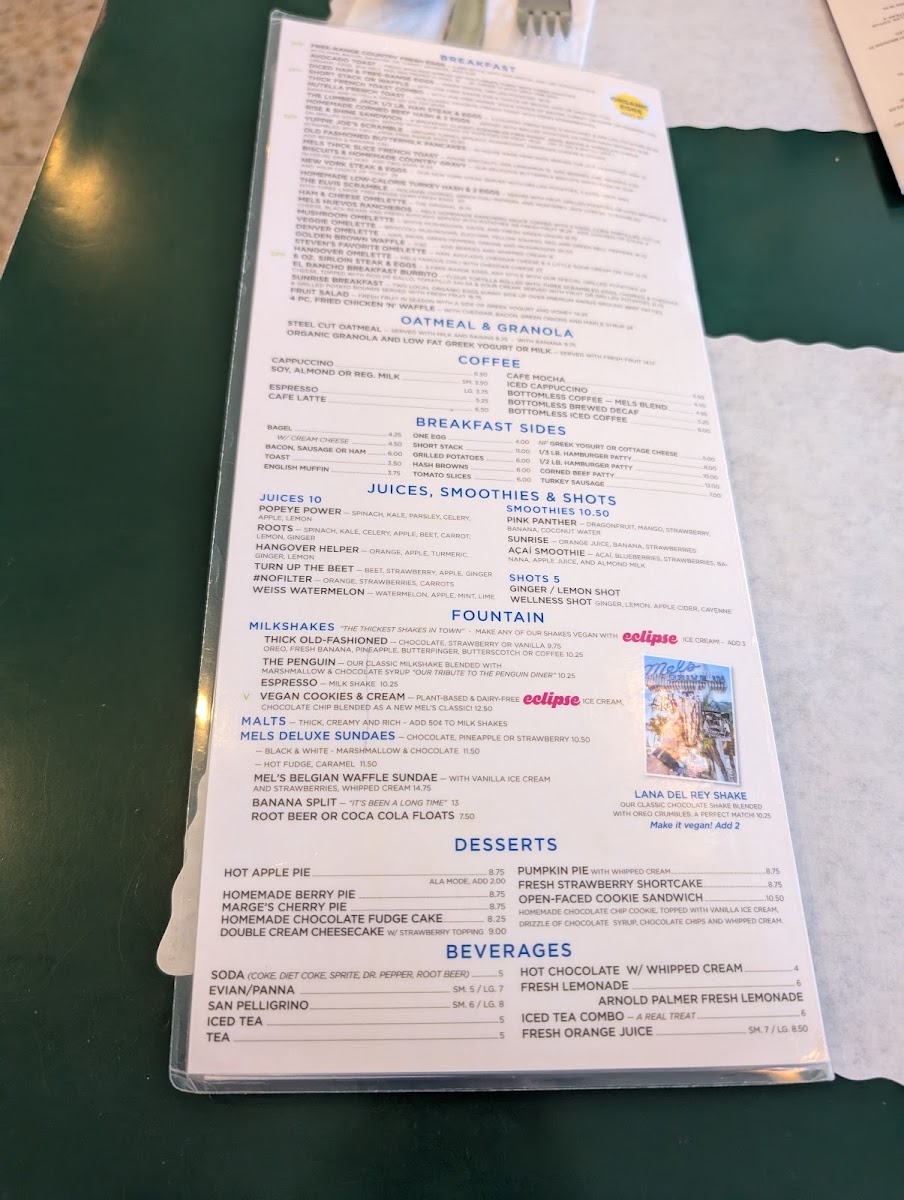 Menu Mel's Drive-In-1