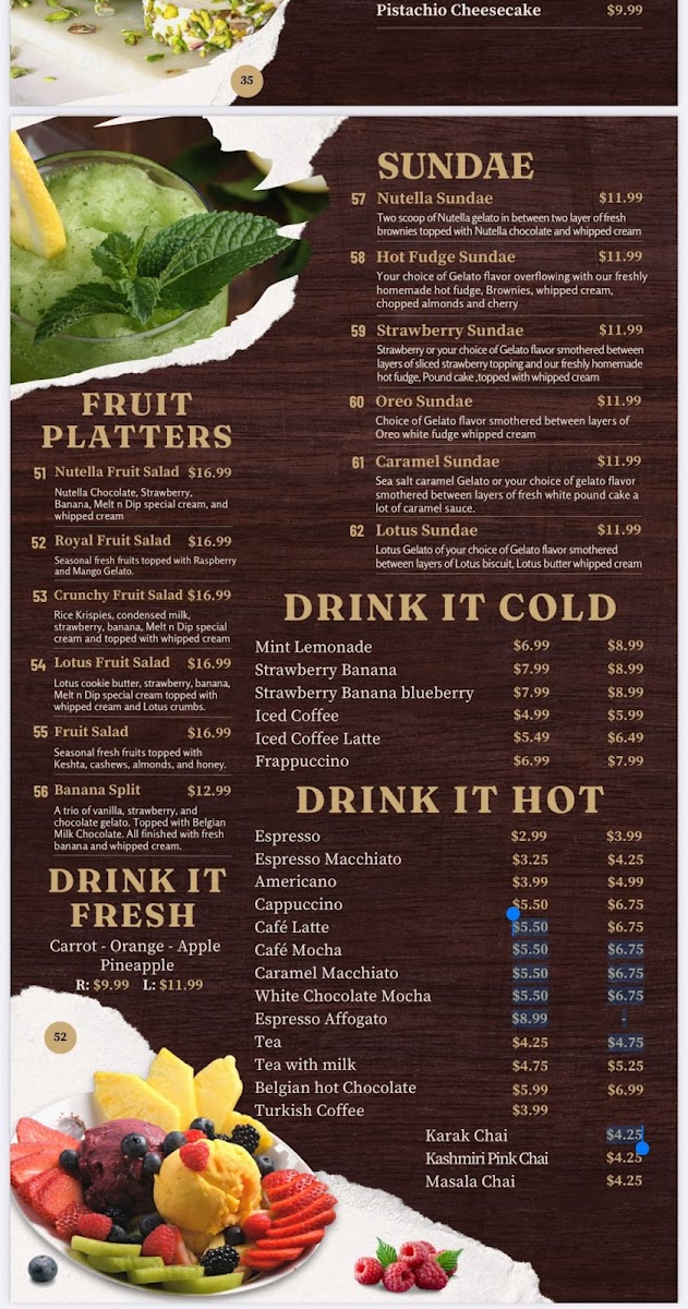 Menu Melt N Dip Burlington-1