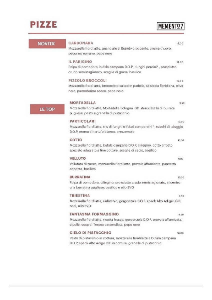 Menu Memento7-1