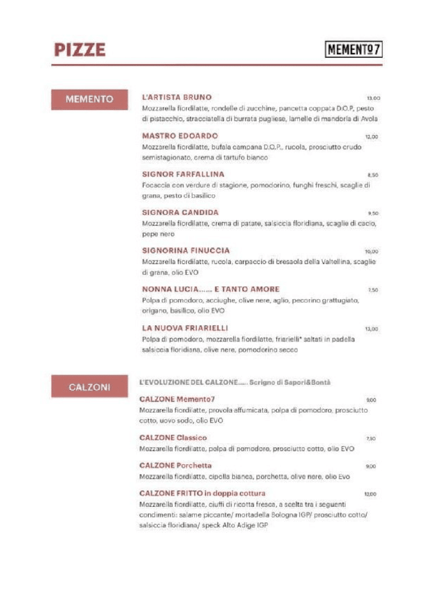 Menu Memento7-2