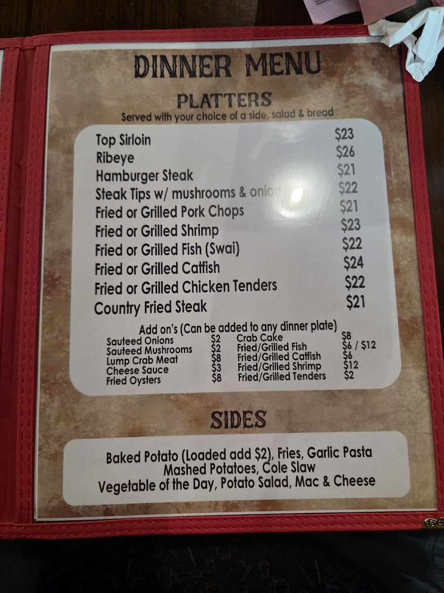 Menu Meme’S Family Restaurant & Bar-8