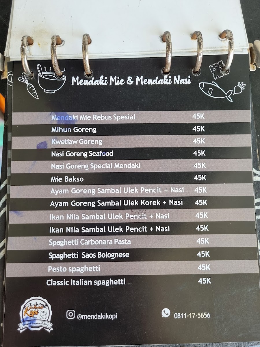 Menu Mendaki Kopi Cafe-6