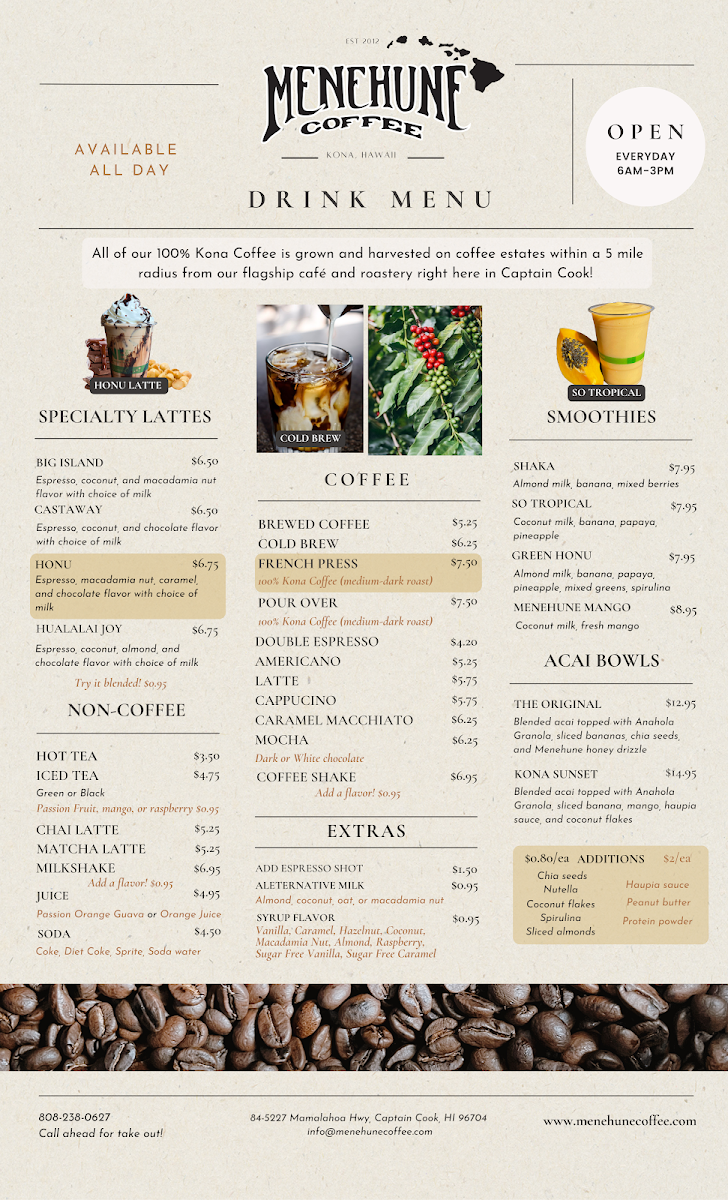 Menu Menehune Coffee Company-3