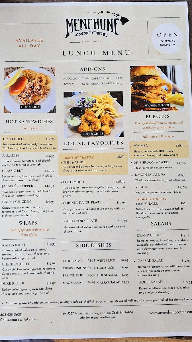 Menu Menehune Coffee Company-8
