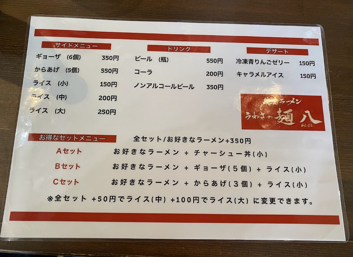 Menu Menhachi Ramen-10