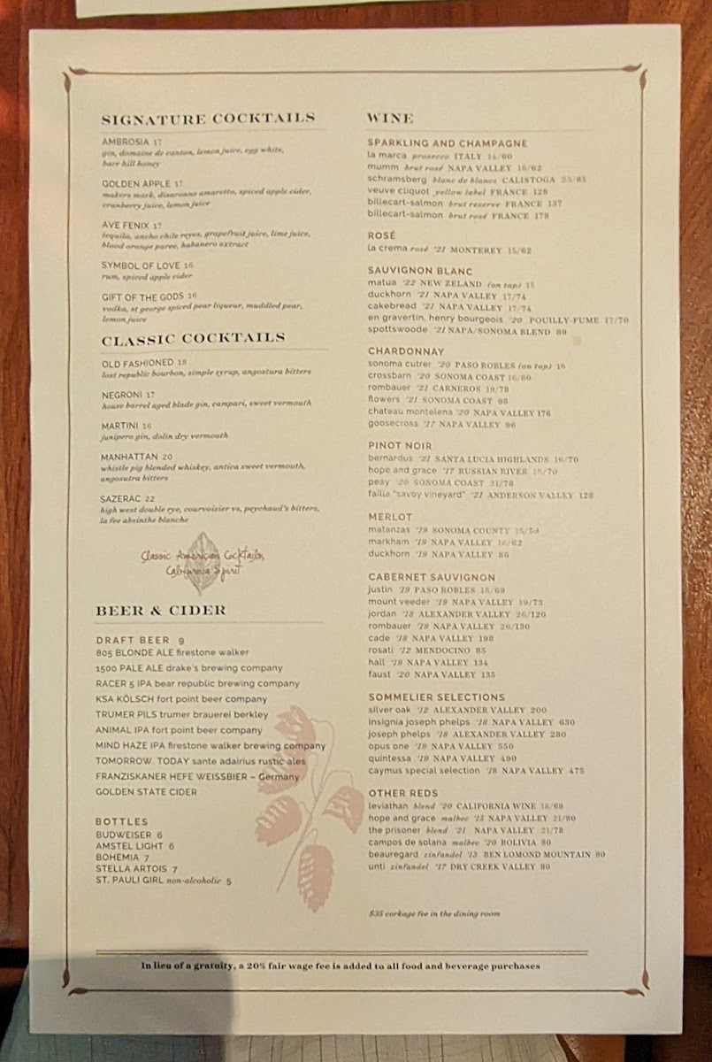 Menu Menlo Tavern-1