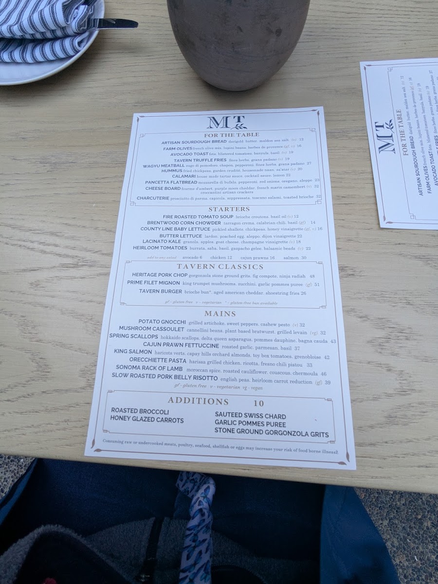 Menu Menlo Tavern-4