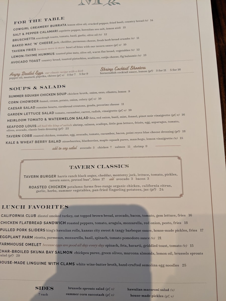 Menu Menlo Tavern-6