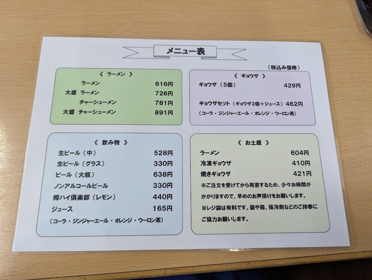 Menu Mentatsu-10