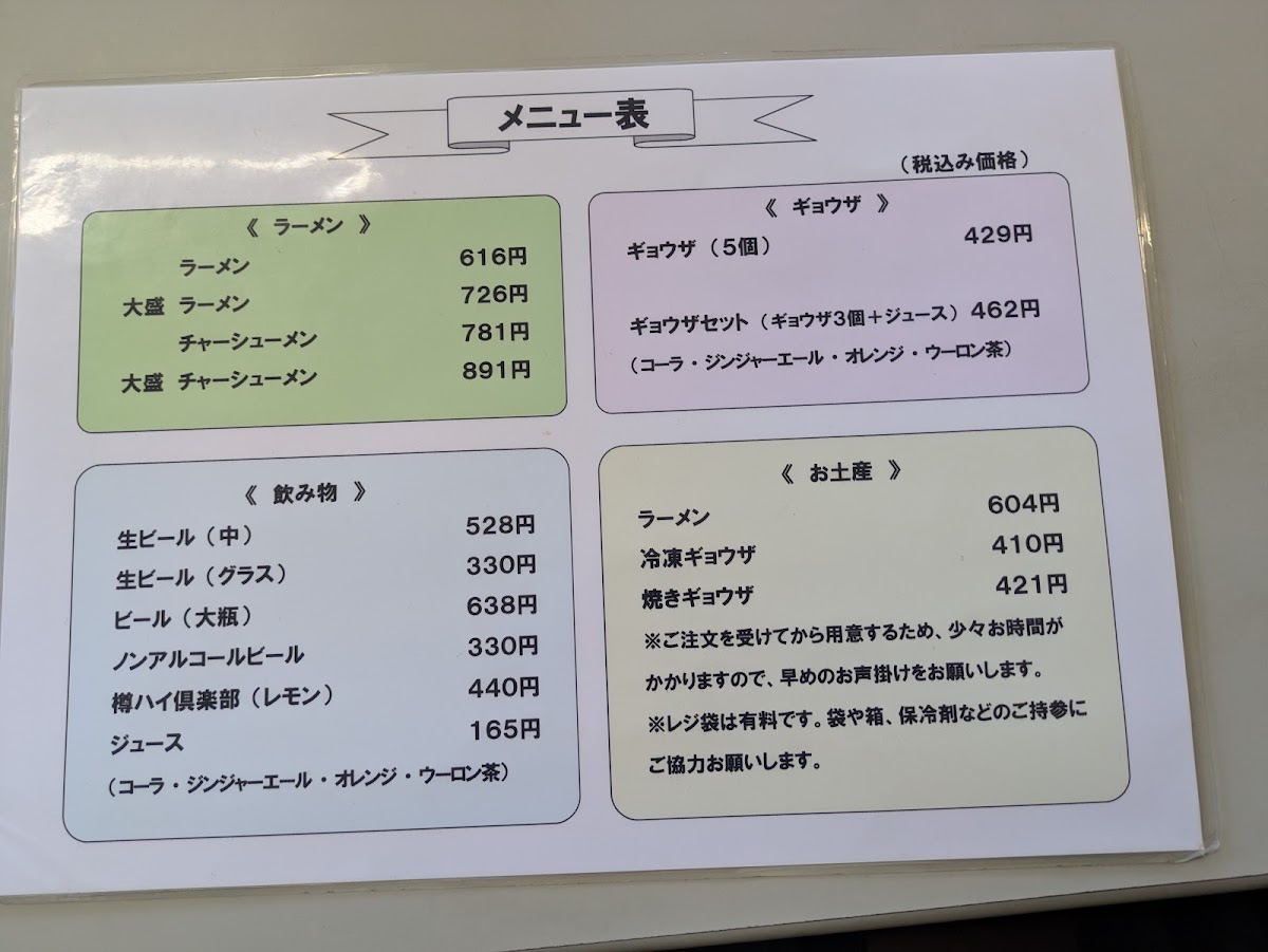 Menu Mentatsu-5