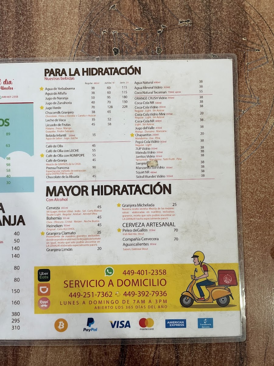 Menu Menudo La Granja | Desayunos Mexicanos-5