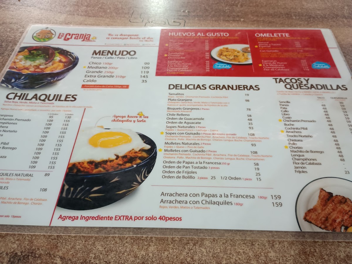 Menu Menudo La Granja | Desayunos Mexicanos-6