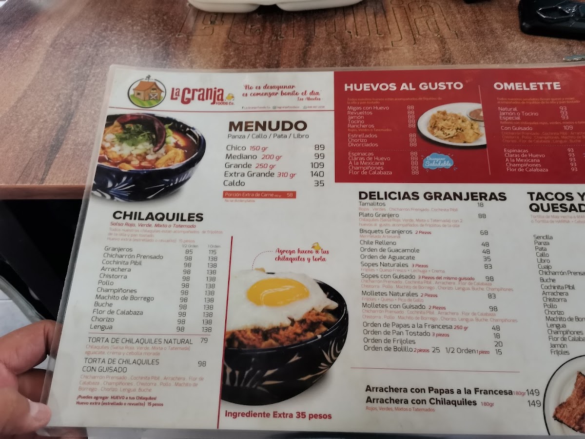 Menu Menudo La Granja | Desayunos Mexicanos-8
