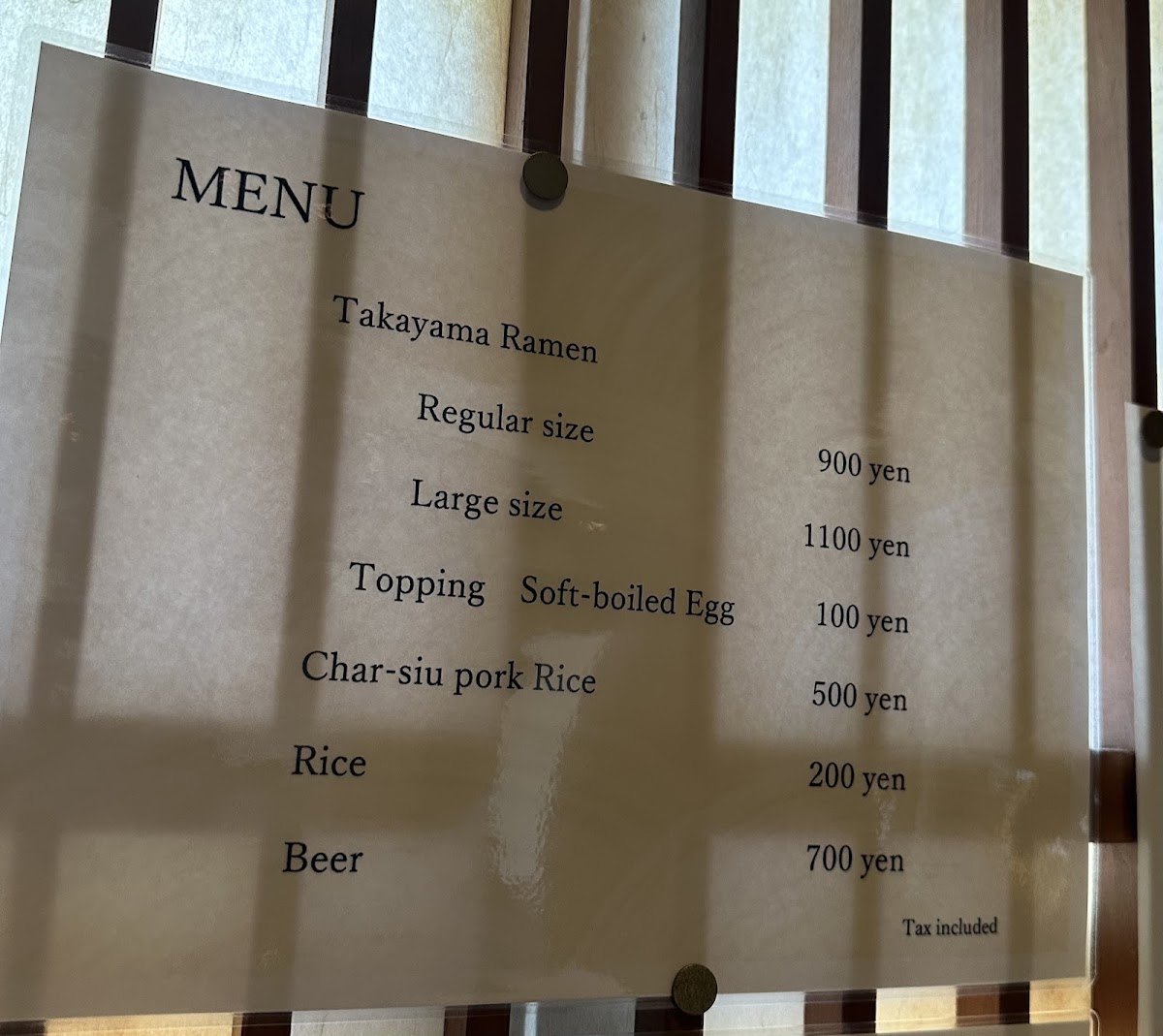 Menu Menya Toto-5