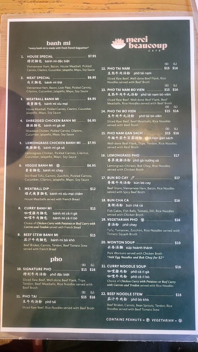 Menu Merci Beaucoup Cafe-8