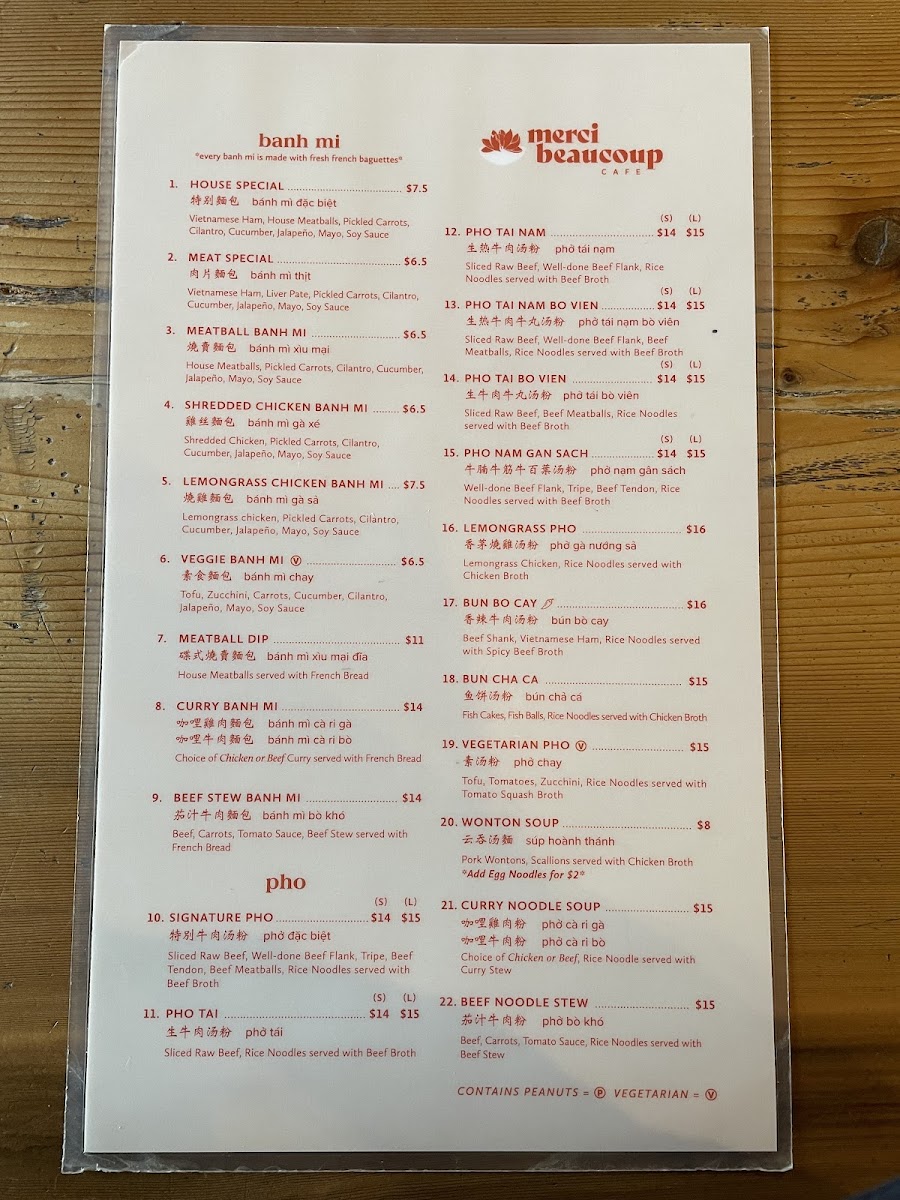 Menu Merci Beaucoup Cafe-9