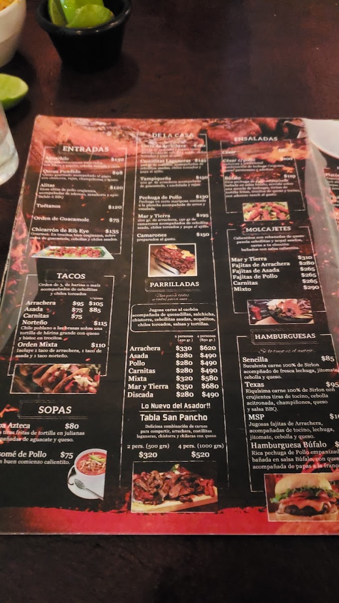 Menu Merendero San Pancho Colosio-2