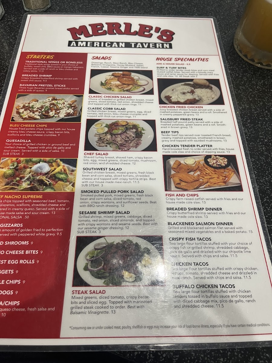 Menu Merle's American Tavern-5