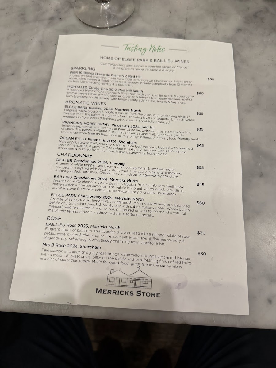 Menu Merricks Store-3