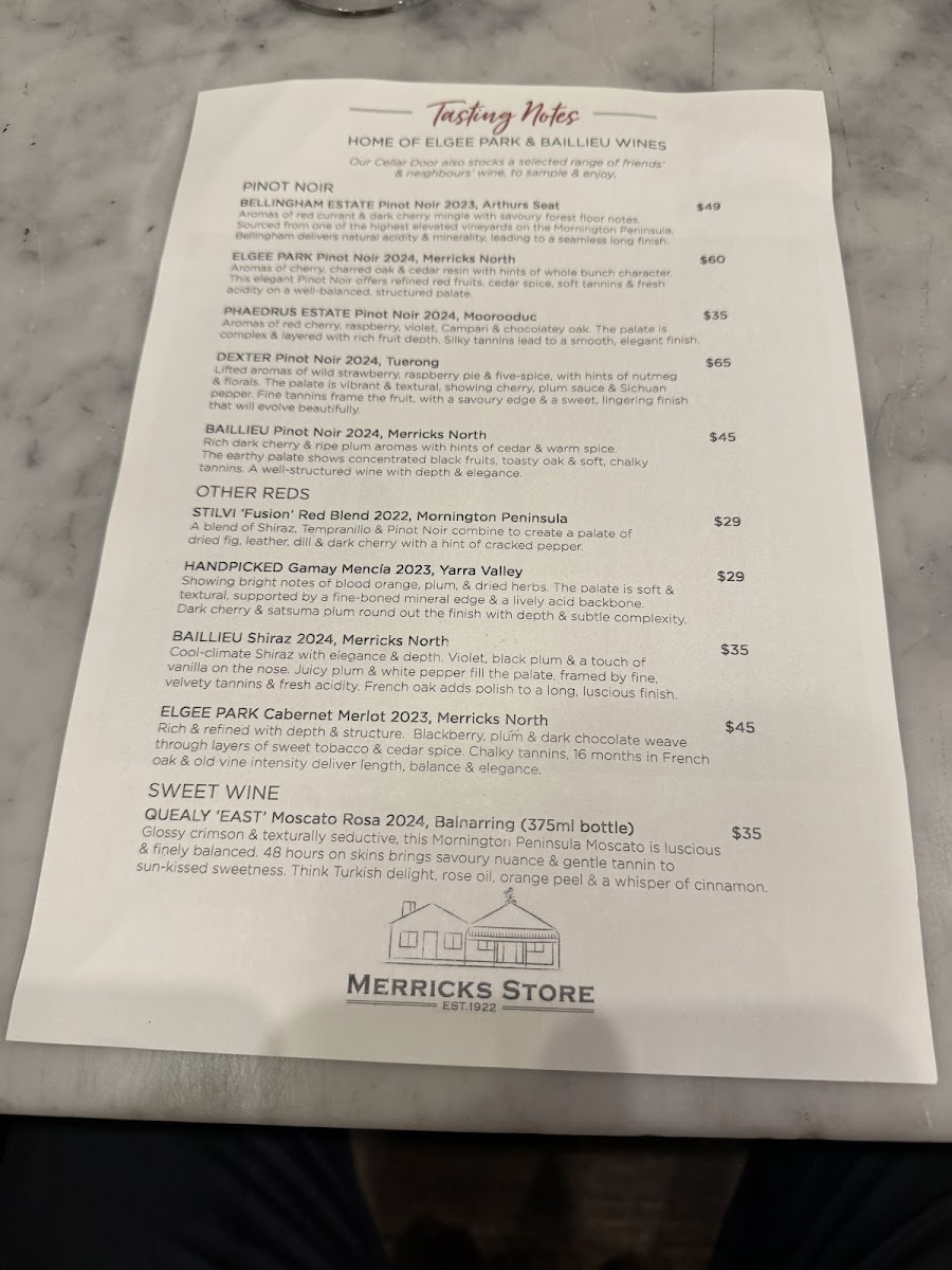 Menu Merricks Store-4