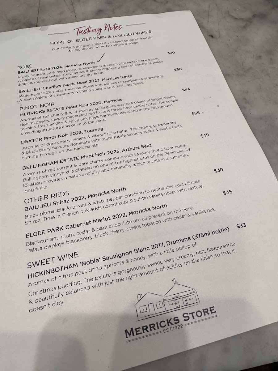 Menu Merricks Store-5