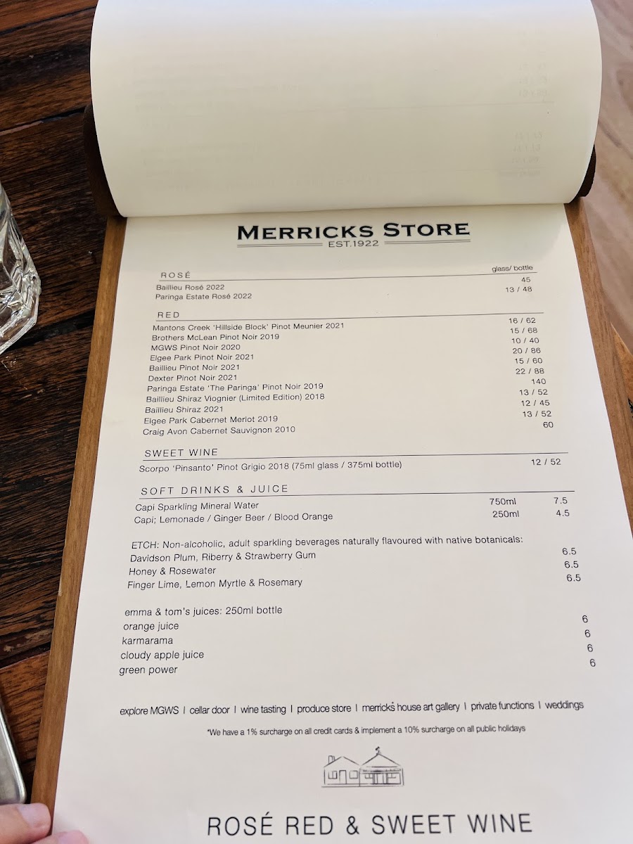 Menu Merricks Store-6