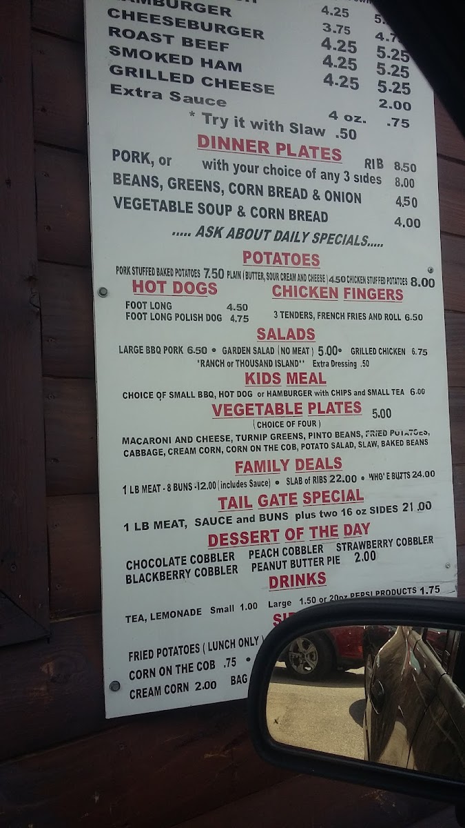Menu Merrill's Bbq-10
