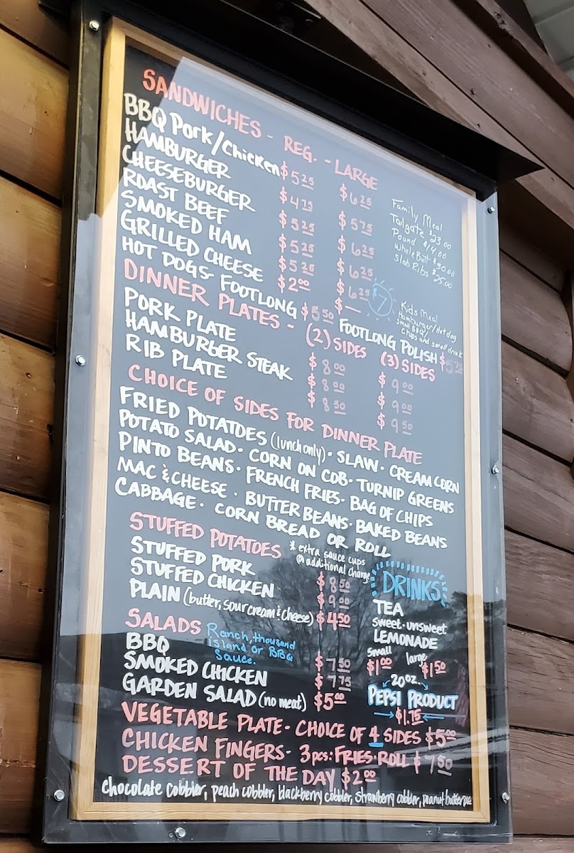 Menu Merrill's Bbq-4