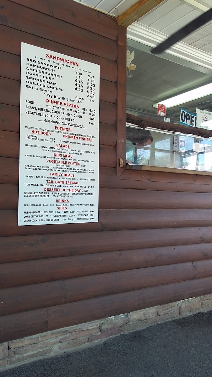 Menu Merrill's Bbq-9