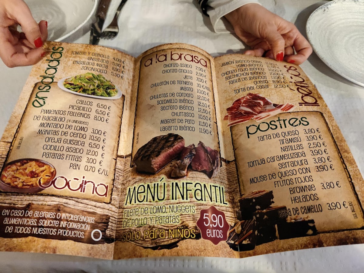 Menu Mesón El 60-10