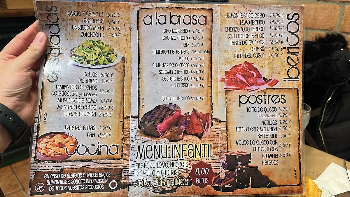 Menu Mesón El 60-2