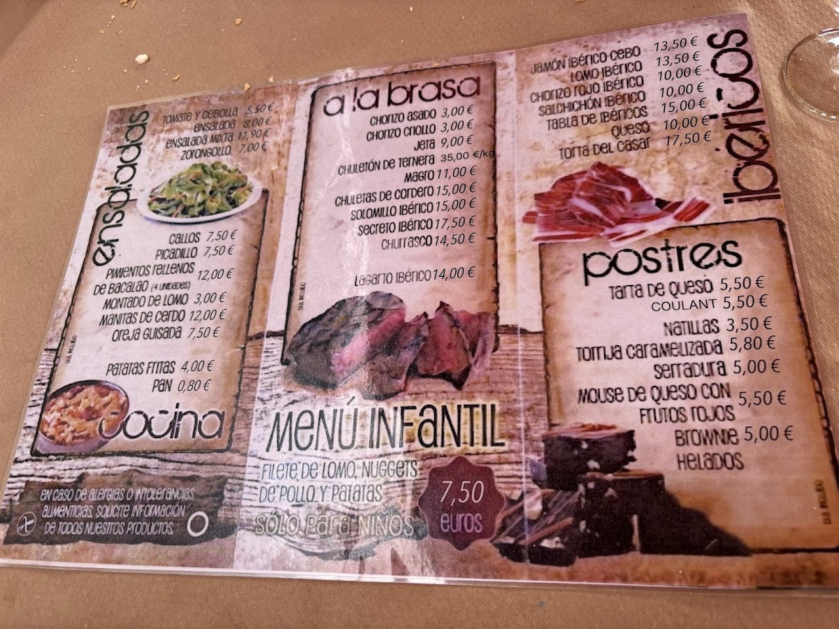 Menu Mesón El 60-4
