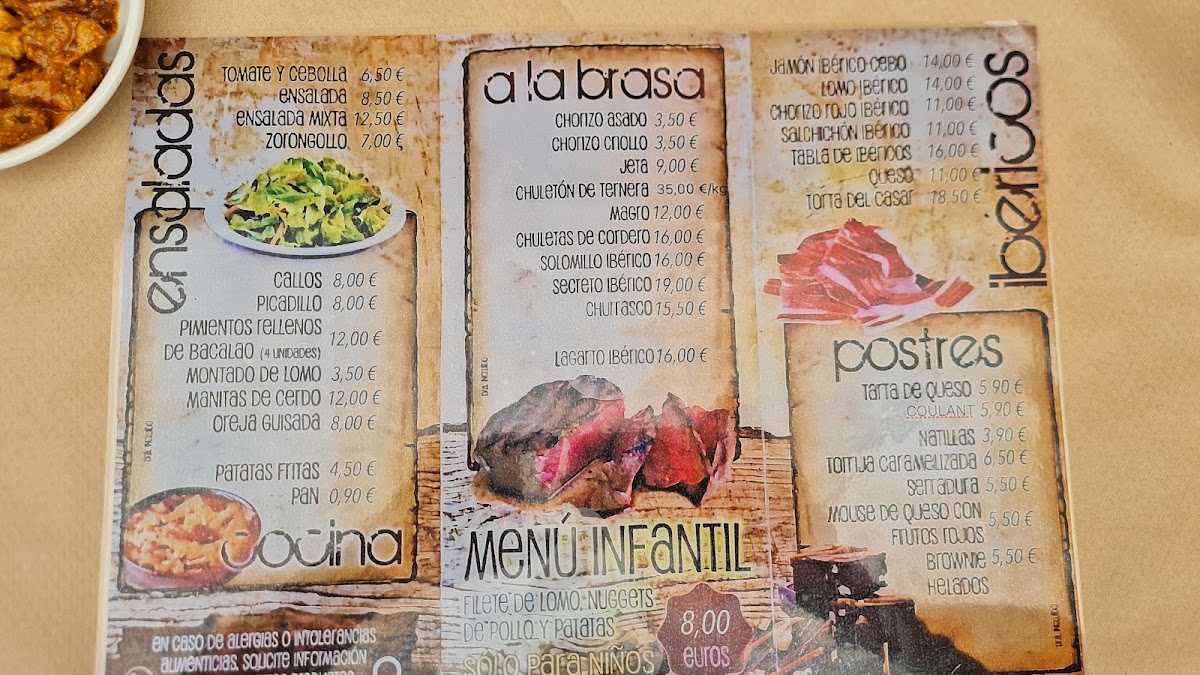 Menu Mesón El 60-6