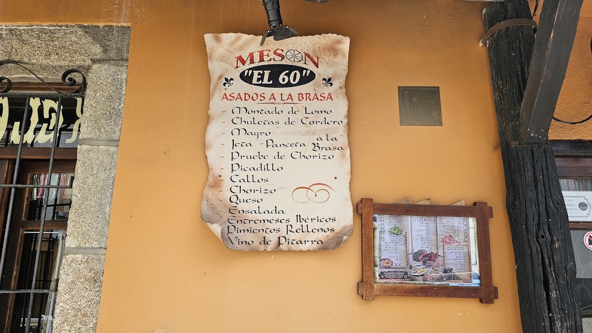 Menu Mesón El 60-8